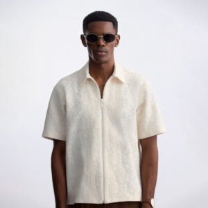 Ivory Jacquard Shirt